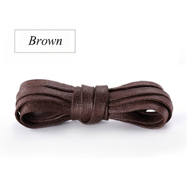 Nowe PłAskie Woskowane BawełNiane SznurowadłA Do ButóW Unisex Buty Codzienne Trampki SznurowadłA SkóRzane SznurowadłA Buty Buty Wodoodporne Do Sznurowadeł 70Cm Black-image