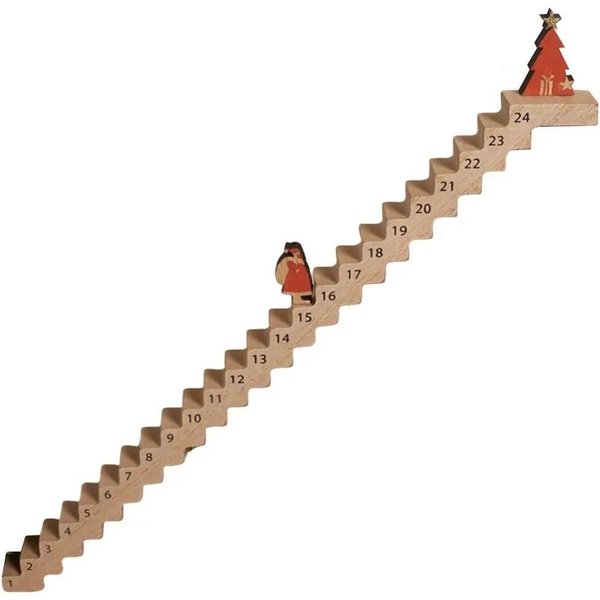 Calendario De Adviento De Madera Estrellas Calendario De Papá Noel Calendario De Cuenta Regresiva De Navidad DecoracióN De Escritorio 2-image