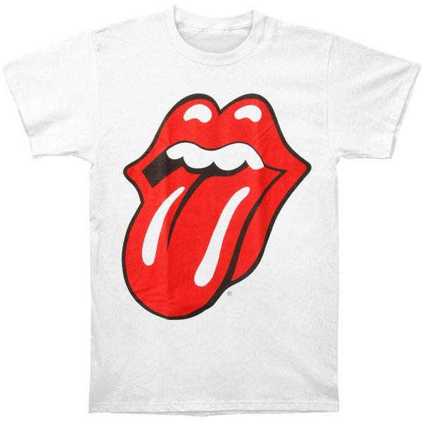 Lengua CláSica De Los Rolling Stones (Tintas Suaves Para Manos) Camiseta Unisex Ajustada S-image