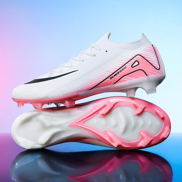 Nowe MęSkie Buty PiłKarskie AntypośLizgowe Buty Do PiłKi NożNej Korki Na Trawę Wysokie Sneakersy Do Futsalu Wysokiej JakośCi Meczowe Halowe GorąCy Hit Outdoorowe 40-image