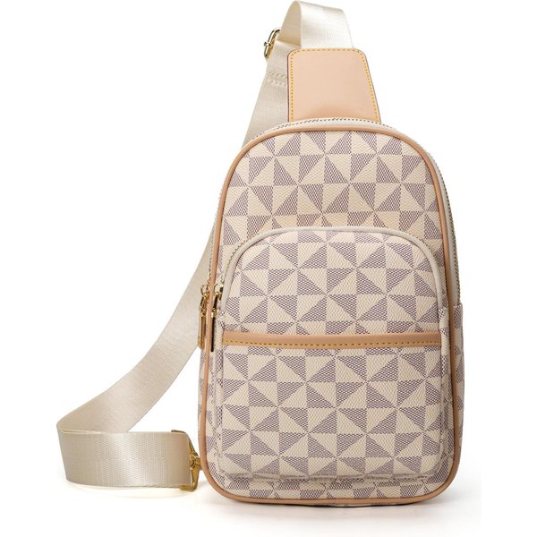 Codzienna Europejska I AmerykańSka Modna Torba Na Pierś Z Nadrukiem Nowa Torba Crossbody O DużEj PojemnośCi Wszechstronna I Prosta Gray-image