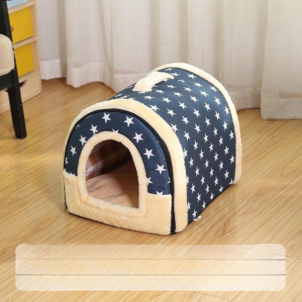 Suministros Para Mascotas Para Todas Las Estaciones OtoñO E Invierno CáLida Caseta Para Perro Nido Para Gato Cama Casa Para Mascotas ExtraíBle Y Lavable Alfombra Para Perro S Size: 37 * 32 * 30Cm-image