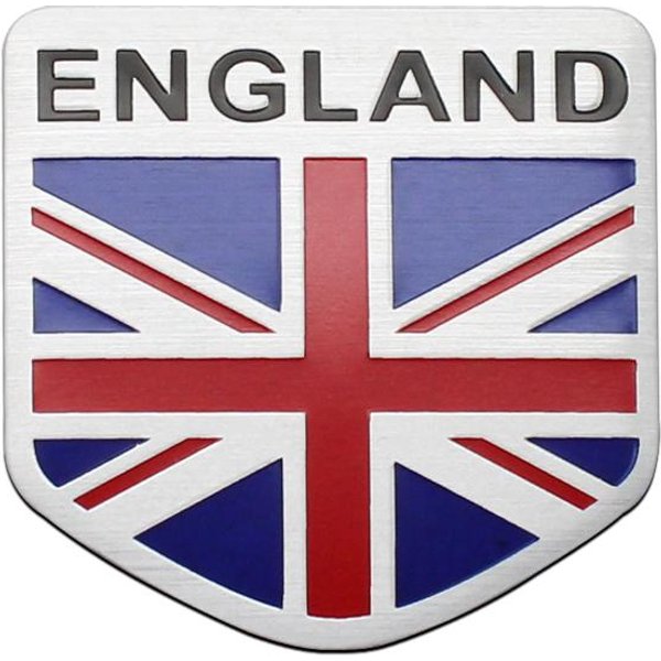 Estilo De Coche 3D Aluminio Inglaterra Reino Unido UK Bandera Nacional Mapa Coche Motocicleta Insignia Emblema Pegatinas CalcomaníAs Accesorios Para AutomóVil-image