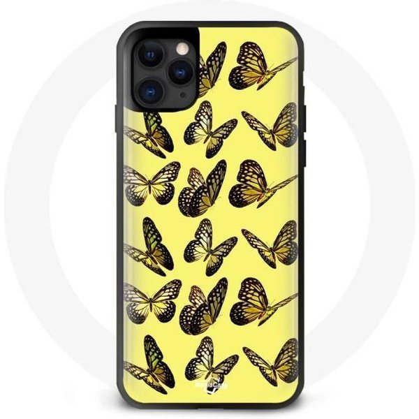 Funda Iphone 11 Pro - Maniacase - Flexible - Amarillo - Mariposas - Mixta Amarillo-image