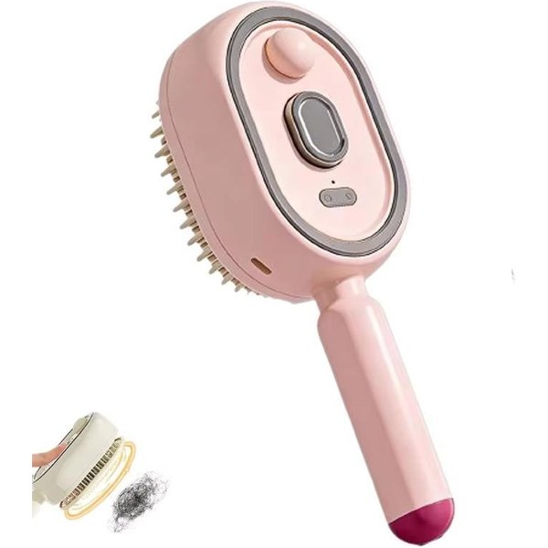 Peine Masajeador De Aire Con Spray EléCtrico 3 En 1 Autolimpiante Vapor Aceite Esencial Cepillo Recargable Spray Masajeador Del Cuero Cabelludo Peines-image