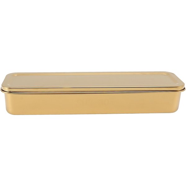 Organizador De Cubiertos De Acero Inoxidable Para Cocina, Caja De Almacenamiento Para Palillos, Cucharas, Tenedores Con Tapa Y Escurridor, Rosa Gold Beige-image