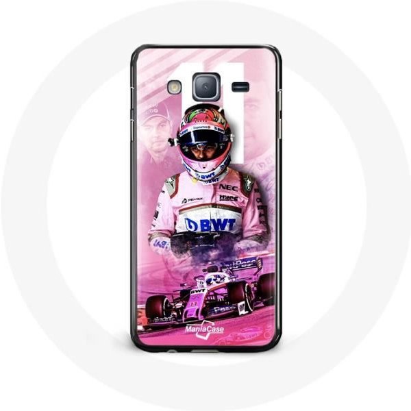 Funda - Samsung - Galaxy J3 2016 - FóRmula 1 - Sergio PéRez - Rosa Color Rosa-image