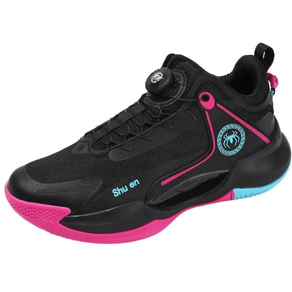 Zapatillas De Baloncesto Unisex OtoñO Ligeras Transpirables Zapatillas Deportivas De Baloncesto Hombre Entrenamiento Zapatillas AtléTicas Zapatillas De Entrenamiento AmortiguacióN Botas De Gimnasio 36 Black-image