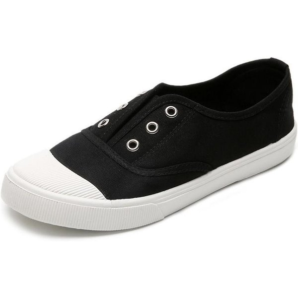 Zapatos De Lona Unisex Zapatos De Lona Suaves Y CóModos Zapatos Transpirables Zapatos De Tela Casuales A La Moda 38 Negro-image
