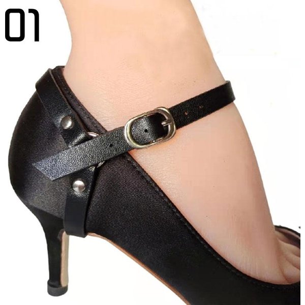 Paquete De Cordones Para Mujer, Tacones Altos, Correas Sueltas Antideslizantes, Banda Ajustable, Zapatos De Tobillo, CinturóN, Accesorios Para Zapatos A Beige-image