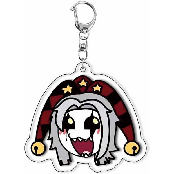 Llavero AcríLico Del Circo De Los FenóMenos Pierrot ArlequíN BufóN Juego Rol DecoracióN Accesorios Colgante Para Bolso Dibujos Animados Regalo De CumpleañOs 4-5Cm Black-image
