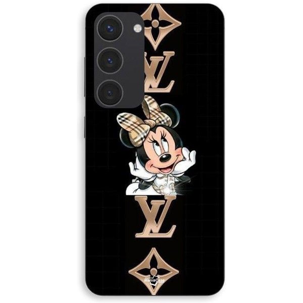 Etui Dla Samsung Galaxy S23 Minnie LV Czarne TłO Maniacase Czarny-image