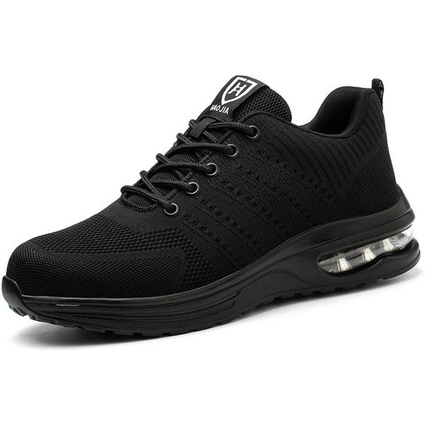 Zapatos De Seguridad Con AmortiguacióN De Aire Para Hombres, Zapatos De Trabajo Con Punta De Acero Para Hombres Y Mujeres, Zapatos Indestructibles, Zapatos De Trabajo Transpirables Y Antigolpes, Ligeros 46-image