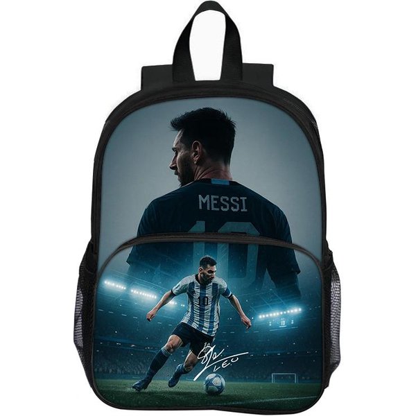 M-Messi Z Plecakiem Na Przednią Kieszeń Uczniowie Dzieci Gwiazda PiłKi NożNej Torba Szkolna Sportowa PiłKarska Torba Na KsiążKi PodróżNa Plecak O DużEj PojemnośCi-image
