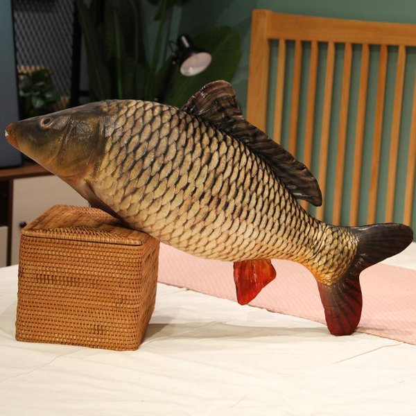 30-100 Cm Symulacja Ryb Pluszowe Zabawki Realistyczna Tilapia Karp Leszcz Pluszowa Poduszka Wypchana MięKka Poduszka Pod Plecy Do ŁóżKa Kreatywna Dekoracja Prezent 40Cm-image