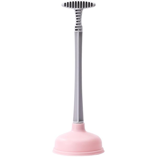 Desatascador De Inodoro Goma PláStico SuccióN Fuerte Desatascador Eficiente Para DesagüE De Inodoro Para BañO Rosa Color Rosa-image
