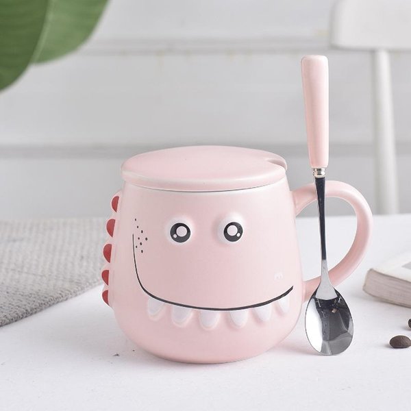 Taza De CeráMica Creativa Linda Divertida Regalo De Oficina Regalo Taza Para El Hogar Taza De Café Taza De Agua Taza De Desayuno Para Parejas 301-400Ml-image