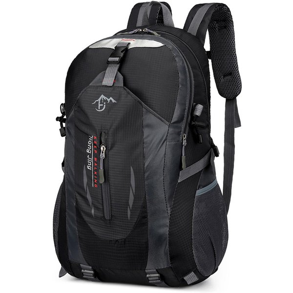 Mochila De Senderismo 40L Impermeable Ligera Al Aire Libre Senderismo Senderismo Mochila De Viaje Para Hombres Negro-image