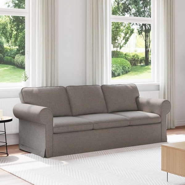 Sofá Taupe 215 X 82 X 80 Cm Tela-image