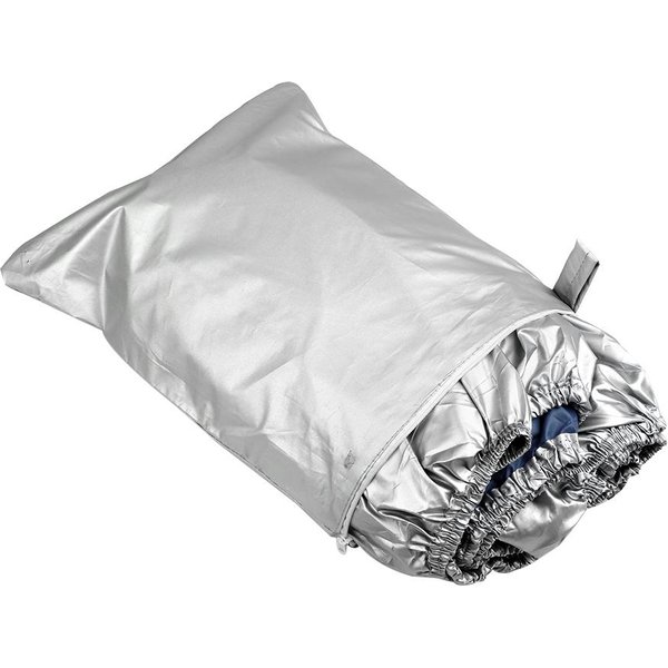 Cubierta Para Barco Yate ProteccióN Al Aire Libre Impermeable Resistente Plata Reflectante 300D Tela Oxford 11-13FT Plata-image