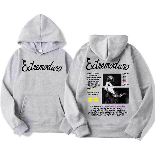 Sudadera Con Capucha Merch Tour 2026 Rock Band Extremoduro Hombres Mujeres Moda Retro Casual Acogedora Sudadera Estilo Hip Hop Punk Sudaderas Oversize S-image