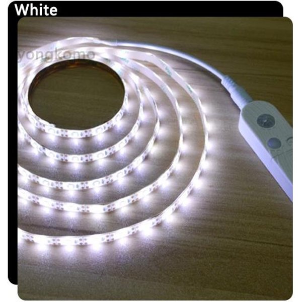 OśWietlenie Podszafkowe LED Lampa LED Z Bezprzewodowym Czujnikiem Ruchu PIR 2835 Schody Kuchenne Szafa OśWietlenie Boczne łóżKa 3M BiałY-image