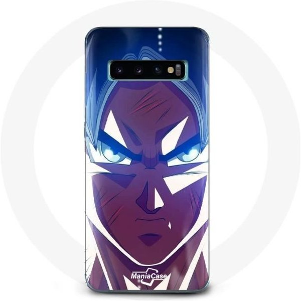 Coque Pour Samsung Galaxy S10 Plus Dragon Ball Goku Visage éNervé-image