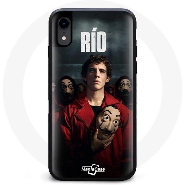 Funda De TeléFono - La Casa De Papel - Iphone XS - Negra - Flexible - ProteccióN Contra Golpes Rojo-image
