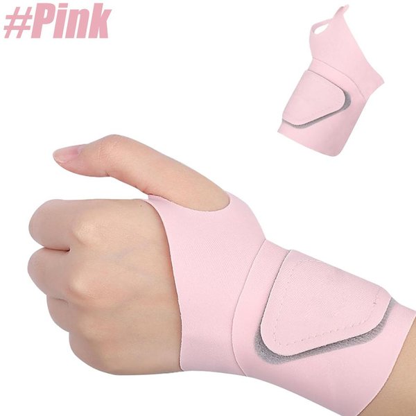Soporte De MuñEquera Ultradelgado Para Dolor De TúNel Carpiano Artritis Tendinitis Alivio MuñEqueras EláSticas CompresióN Color Rosa-image