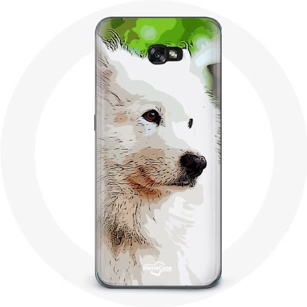 Funda - Samsung - Galaxy A3 2017 - Perro Samoyedo - Flexible - Blanco Blanco-image