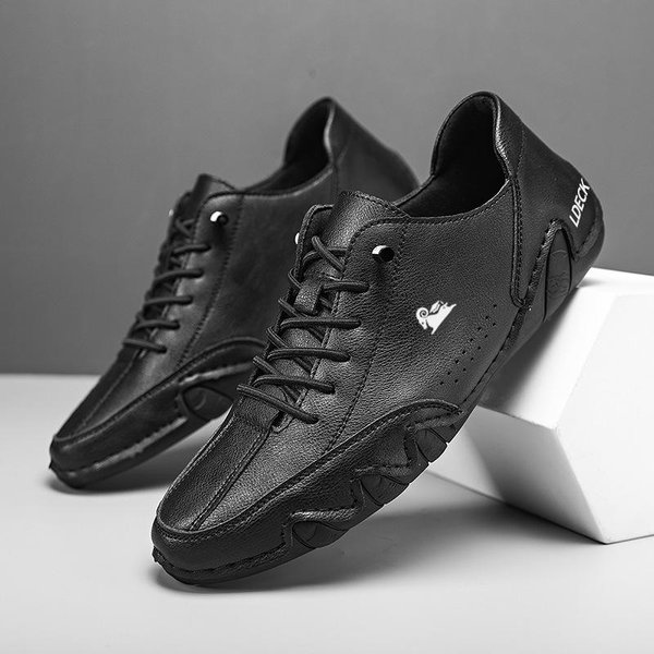 SkóRzane Buty MęSkie Casualowe Trampki OddychająCe SkóRzane Mokasyny Buty Do Jazdy Samochodem RęCznie Robione MęSkie Buty Do Chodzenia GorąCa Wyprzedaż Mokasyny Obuwie 46-image