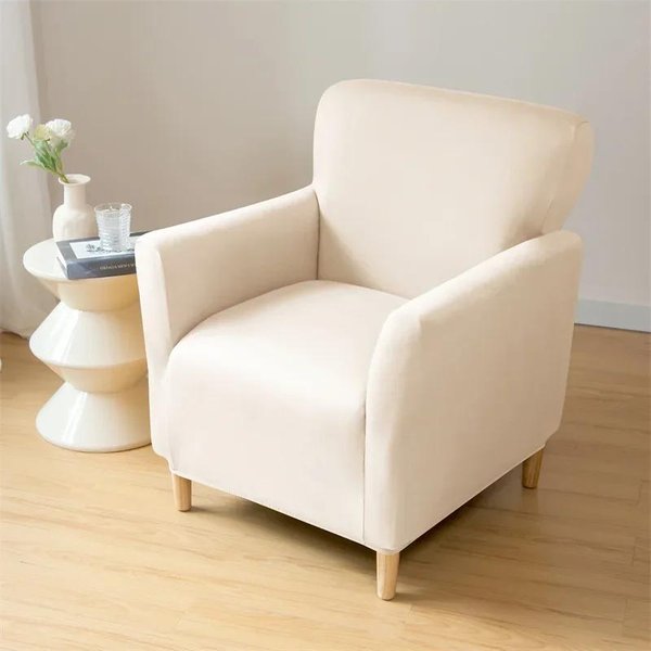 Funda EláStica Para SillóN De Tubo Fundas EláSticas Para Sofá Club SillóN Fundas EláSticas Para Sofá Individual Sala De Estar Mostrador De Bar Hotel Repelente Al Agua-image