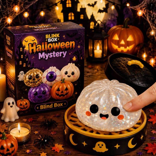 Halloweenowy Duch PierożEk Squishies Zabawka Anty Stresowa OdprężAjąCa Powoli PodnosząCa Się Anty LęKowa ŚCiskana Fidget Sensoryczna Zabawka Prezenty Na Imprezę-image