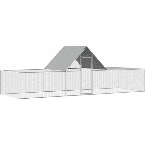 Gallinero 6 X 2 X 2 M Acero Galvanizado-image