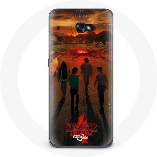 Funda Para Samsung Galaxy A5 Stranger Things Temporada 4 PóSter Art Crews Of The New Theory-image