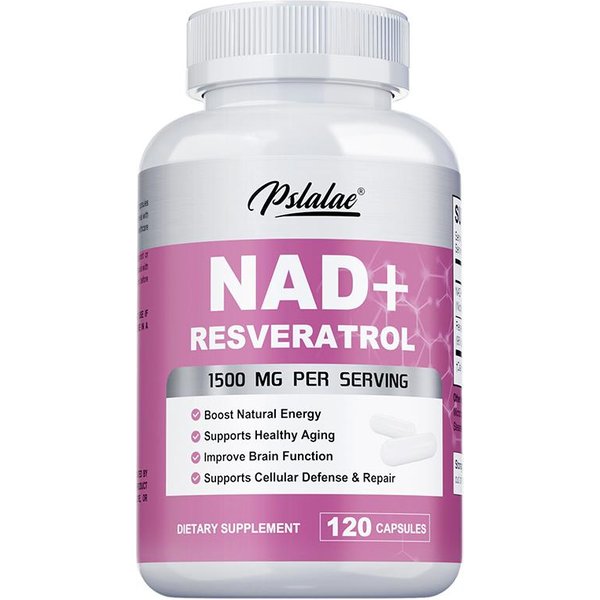 CáPsulas Antioxidantes Nad+ 1200 Mg + Resveratrol 300 Mg Sin Sabor 120*1-image
