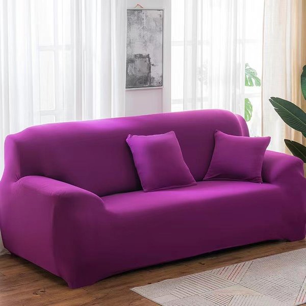 Funda De Sofá EláStica SóLida, Funda De 1/2/3/4 Plazas Para Sofá, SillóN, Funda De Sofá Esquinero En Forma De L, Funda Para Sala De Estar 4-Seat 235-300Cm-image