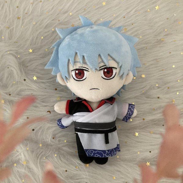Anime Gintama Sakata Gintoki Pluszowa Lalka Cosplay Zabawka Urocza MięKka Wypchana Poduszka Dzieci Fani Prezent ŚWiąTeczny 20Cm 20Cm-image