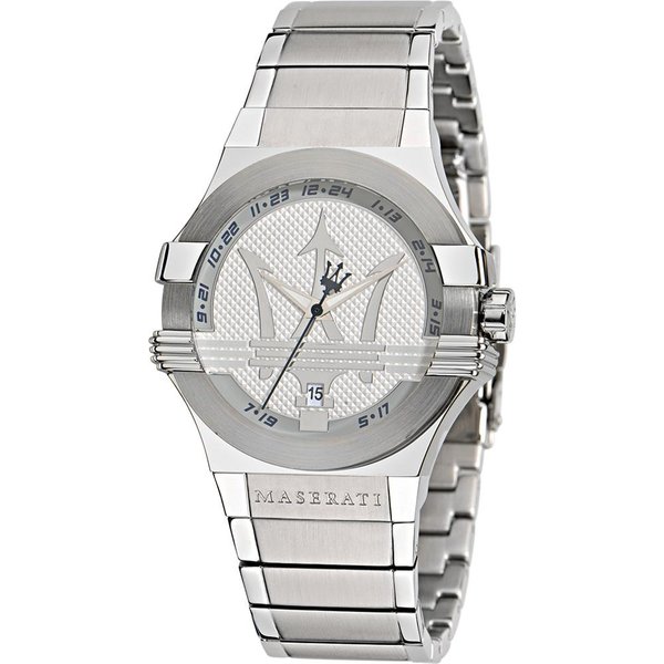Maserati Potenza Metal Blanco/Plata Reloj De Cuarzo Para Hombre R8853108002 Blanco-image