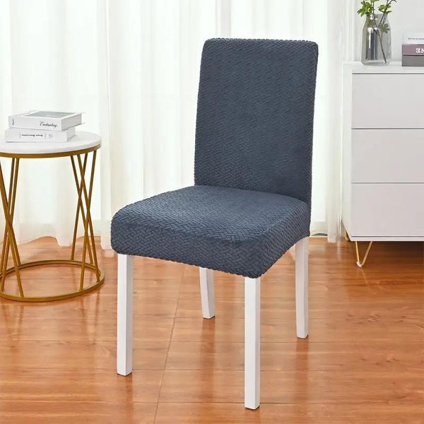 Funda EláStica Para Silla De Comedor, Funda EláStica Gruesa De Jacquard Para Silla De Cocina, Funda Para Comedor, Cocina, Hotel, Banquete De Boda 1 Piece Chair Cover-image