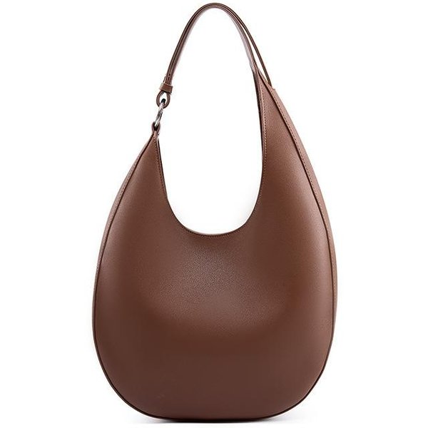 DiseñO De Nicho Bolso Con Forma De Media Luna Bolso Semicircular Un Hombro Axila Prepucio Femenino Bolso Cruzado Tote Café-image