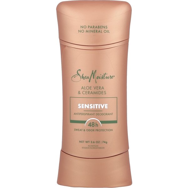 Sheamoisture, Desodorante Antitranspirante, Sensitive, Aloe Vera Y Ceramidas, 2.6 Oz (74 Gramos) Beige-image