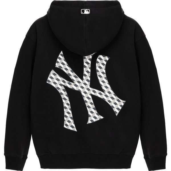 MLB New York Yankees 23FW Moda Retro Sudadera Holgada Unisex Sudaderas Negra 3AHDM0334-50BKS M Gray-image