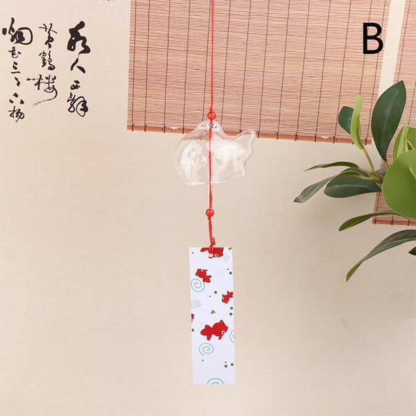 Campanas De Viento, Campanas De Cristal Japonesas, Estilo Pez Dorado, Para JardíN, DecoracióN Colgante Para Exteriores, Adorno Decorativo De Pez Furin-image