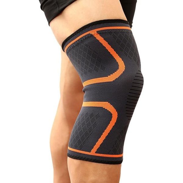 1 Uds Fitness Correr Ciclismo Rodilleras Soporte Nailon EláStico Deporte CompresióN Rodillera Manga Para Baloncesto Voleibol M-image