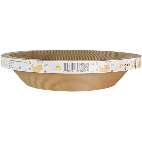 Rascador De Gato Corrugado Con Hierba Gatera, Resistente Al Desgaste Y A Los ArañAzos, Protector De Sofá Para Gatos, Muebles Para Gatos 40X40X9Cm-image