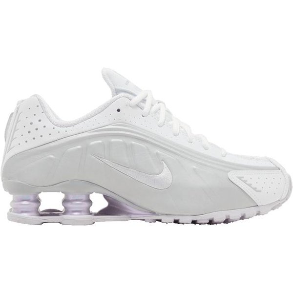 Nike Shox R4 Blanco Platino MetáLico Uva PáLido (De Las Mujeres) 38.5 White-image