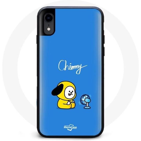 Funda Para Iphone XR Bangtan BTS BT21 Chimmy Jimin Fondo Azul-image