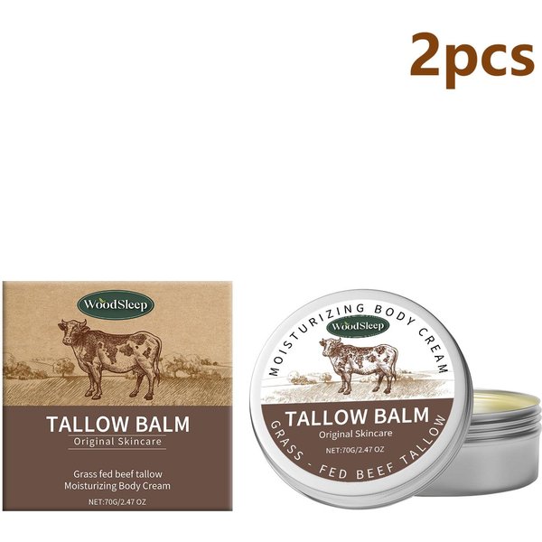 Woodsleep TłUszcz WołOwy Z BydłA Karmionego Trawą Balsam UjęDrniająCy SkóRę WygłAdzająCy OdmłAdzająCy Naprawa Bariery SkóRnej PielęGnacja OdżYwczy NawilżAjąCy Krem Do CiałA-image