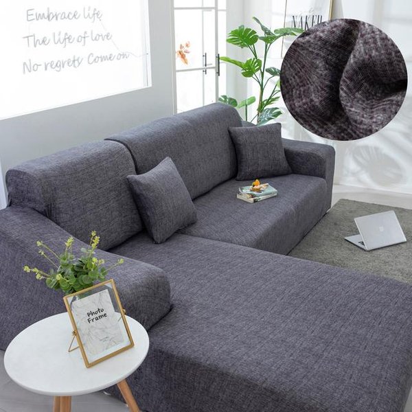 Fundas De Sofá Estampadas En Forma De L Para Sala De Estar, Protector De Sofá, Fundas EláSticas Antipolvo Para Funda De Sofá De Esquina M (145-185Cm) 1PC-image